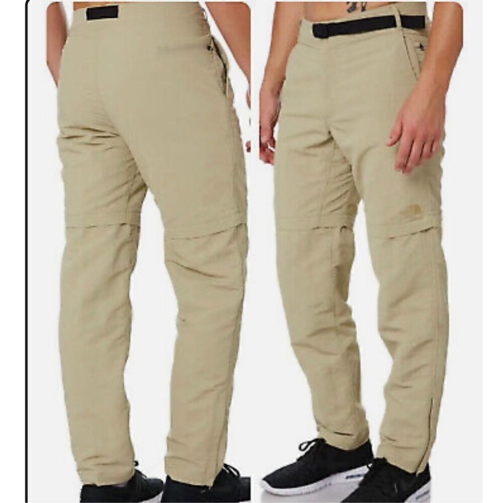 The North Face Paramount Trail Convertible Hiking Pants Size 36 Twill Beige